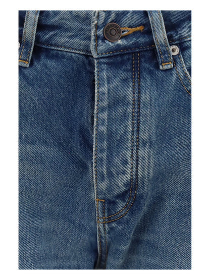 Balenciaga Straight-leg denim Jeans - Dark Blue