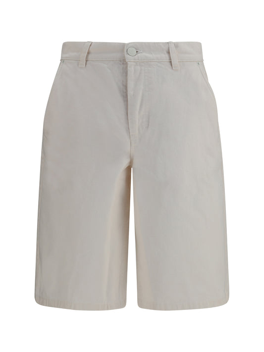 AMI PARIS Wide twill cotton Shorts