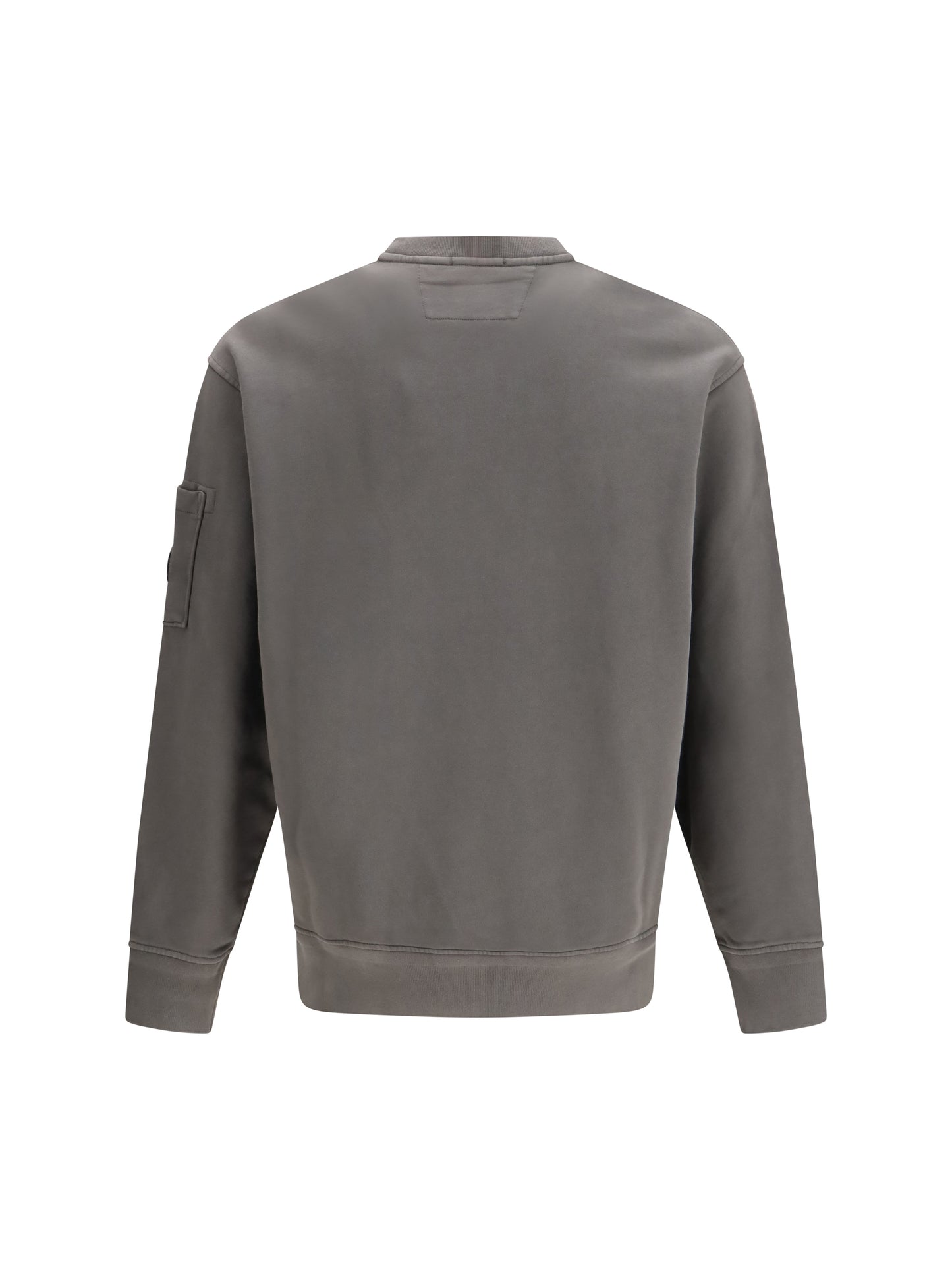 C.P. COMPANY Diagonal Raised Fleece Crewneck Lens Sweatshirt