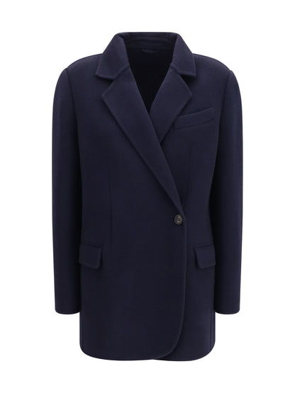 BRUNELLO CUCINELLI Single-breasted wool and cashmere Jacket