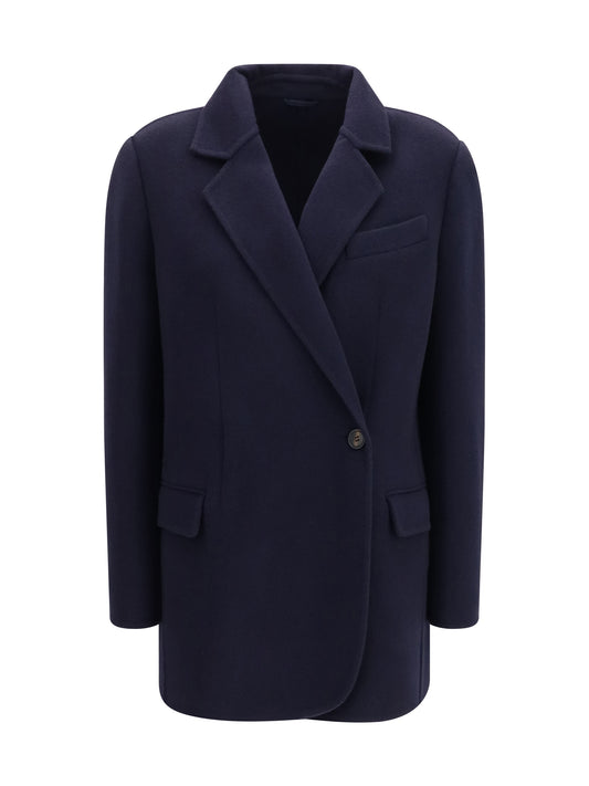 BRUNELLO CUCINELLI Single-breasted wool and cashmere Jacket