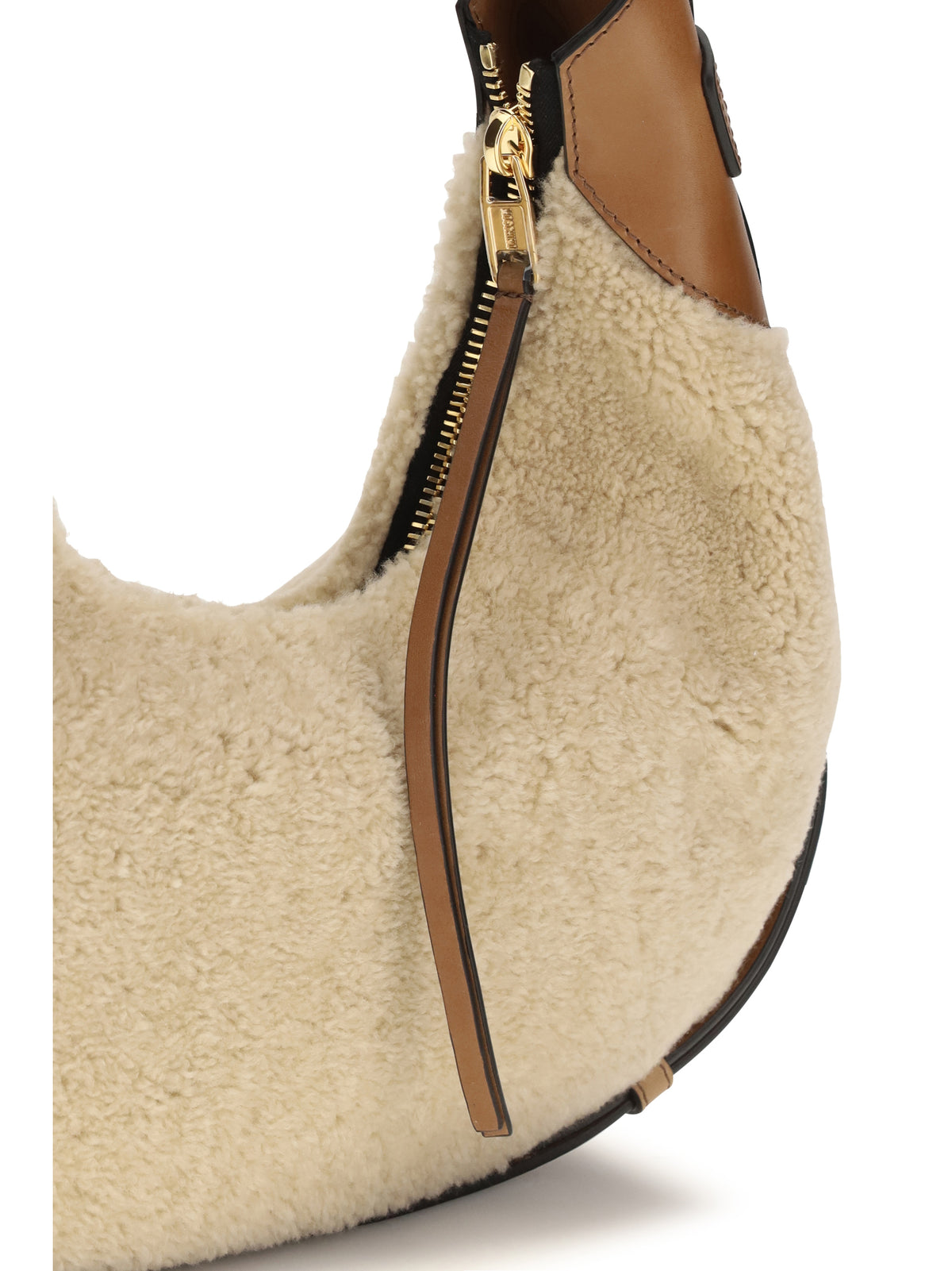 Moschino Medium Handle Me Hobo Shoulder Bag - Beige