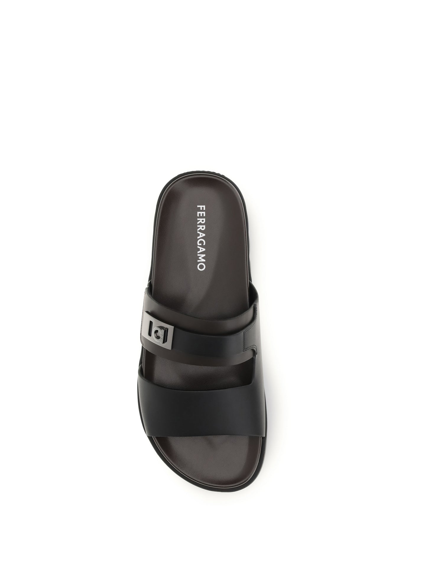 FERRAGAMO Double-strap leather Sandals