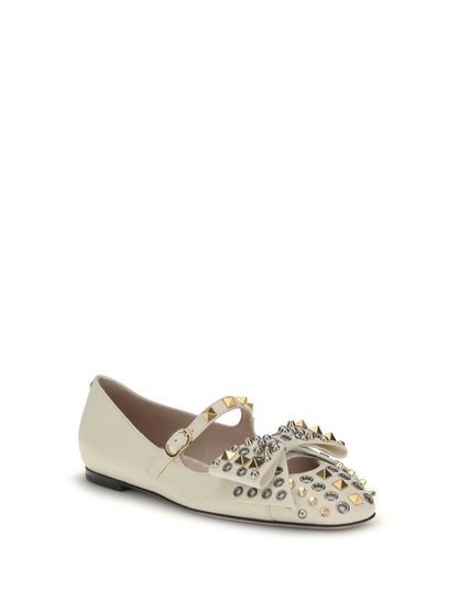 VALENTINO GARAVANI Mary-Jane Bowow Ballerinas
