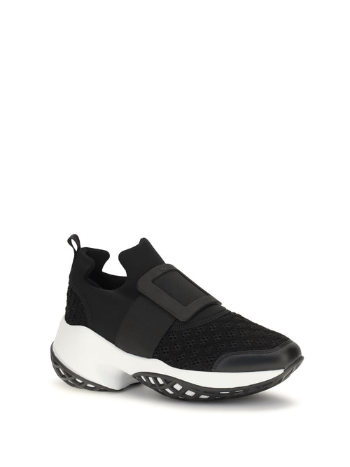 Roger Vivier Viv Run Sneakers - Black