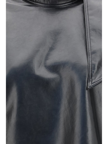 Agolde Kembra recycled leather Top - Detox (Black)