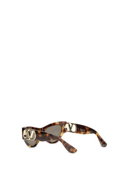 Valentino Garavani VG0053S Cat-Eye Sunglasses - Havana-Havana-Brown