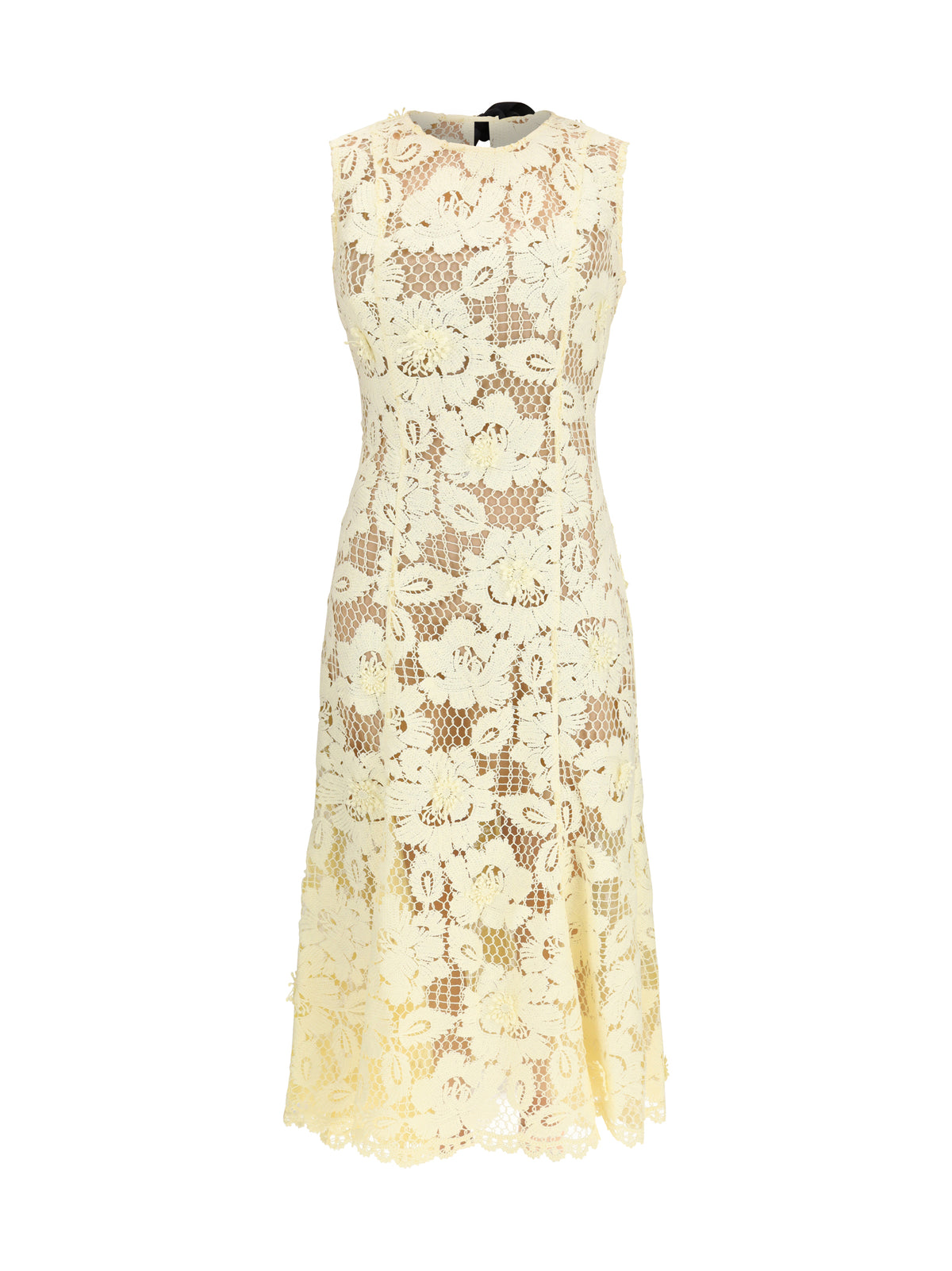 Self-Portrait Crochet lace midi Dress - Yellow