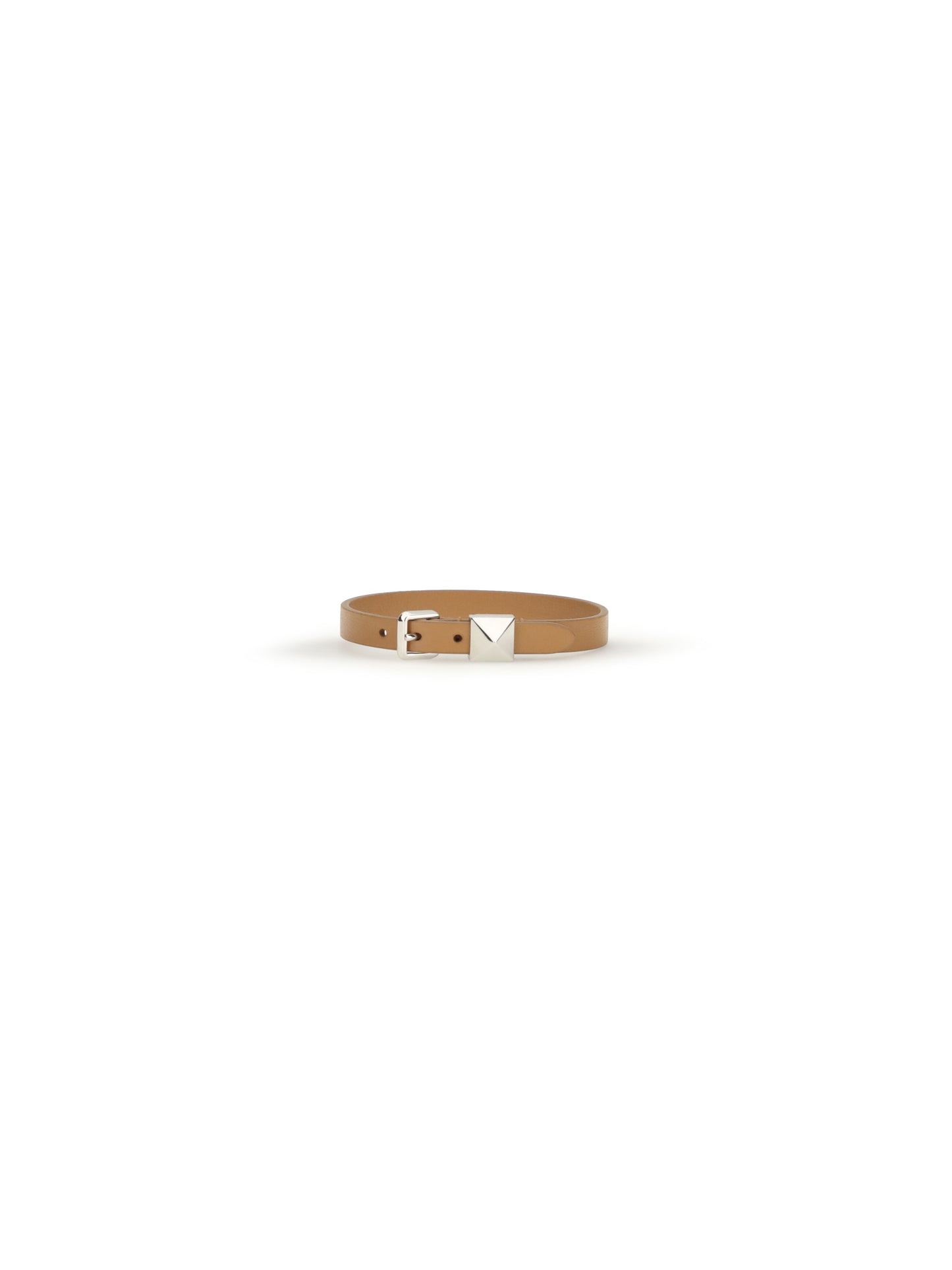 VALENTINO GARAVANI Leather Bracelet with a single Rockstud