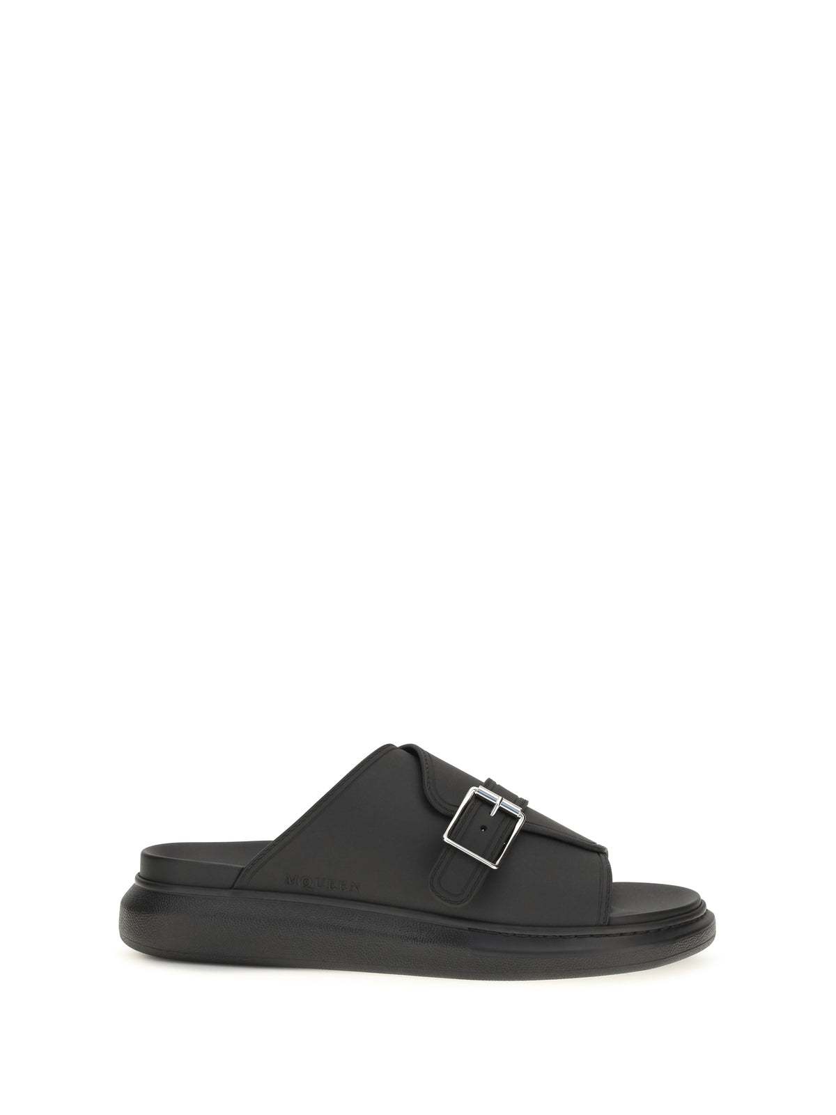 Alexander Mcqueen Buckle slide Sandals - Black