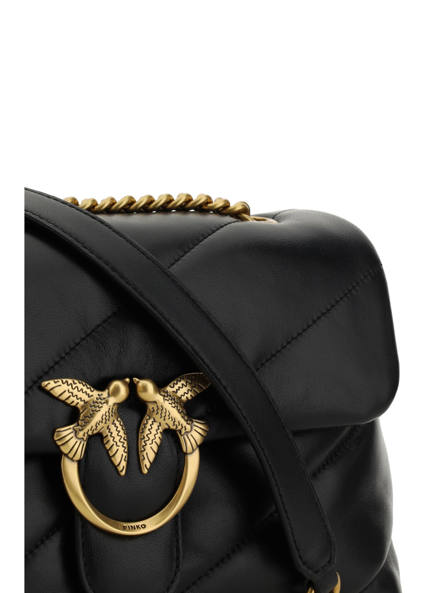 PINKO Love Classic leather Shoulder Bag