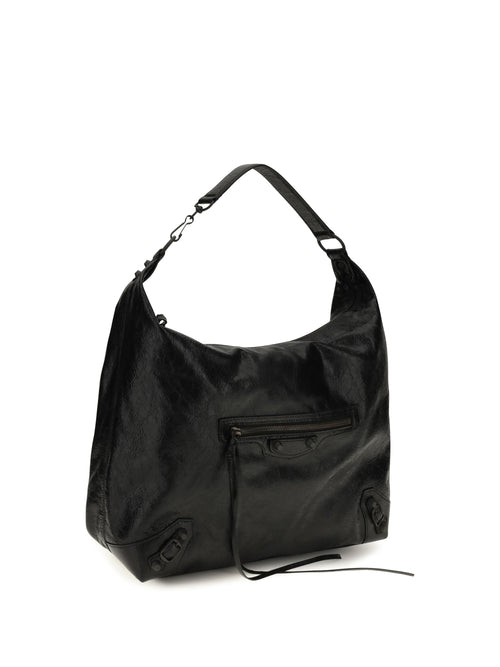 Balenciaga Medium Le City Hobo Shoulder Bag - Black