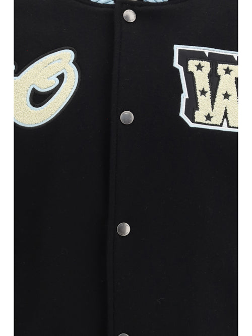 Off-White Varsity Star Logo Jacket - Black