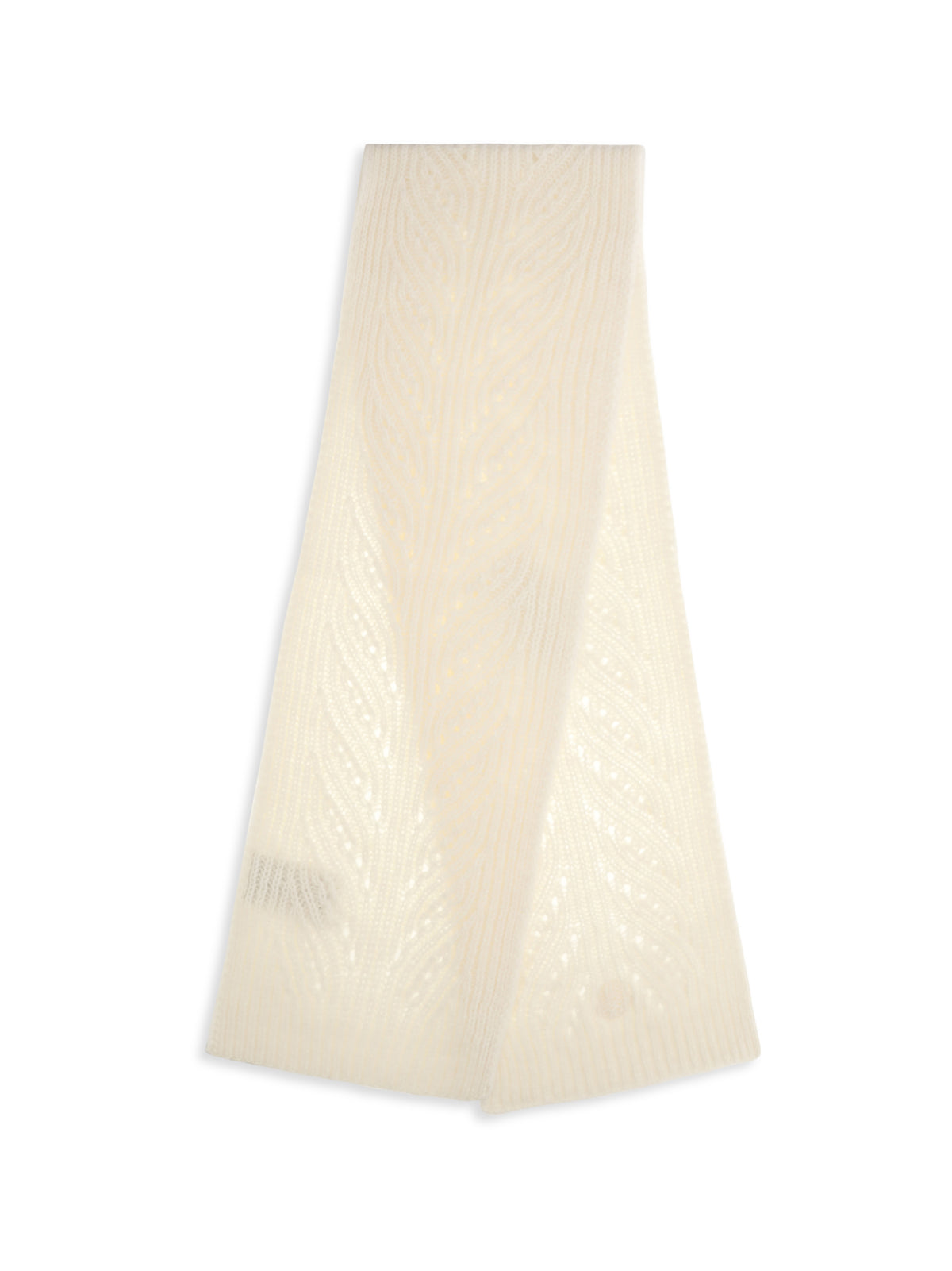 Moncler Tricot alpaca and cashmere-blend Scarf - Natural