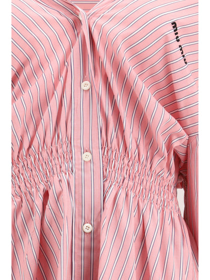 Miu Miu Short striped Dress - Pink