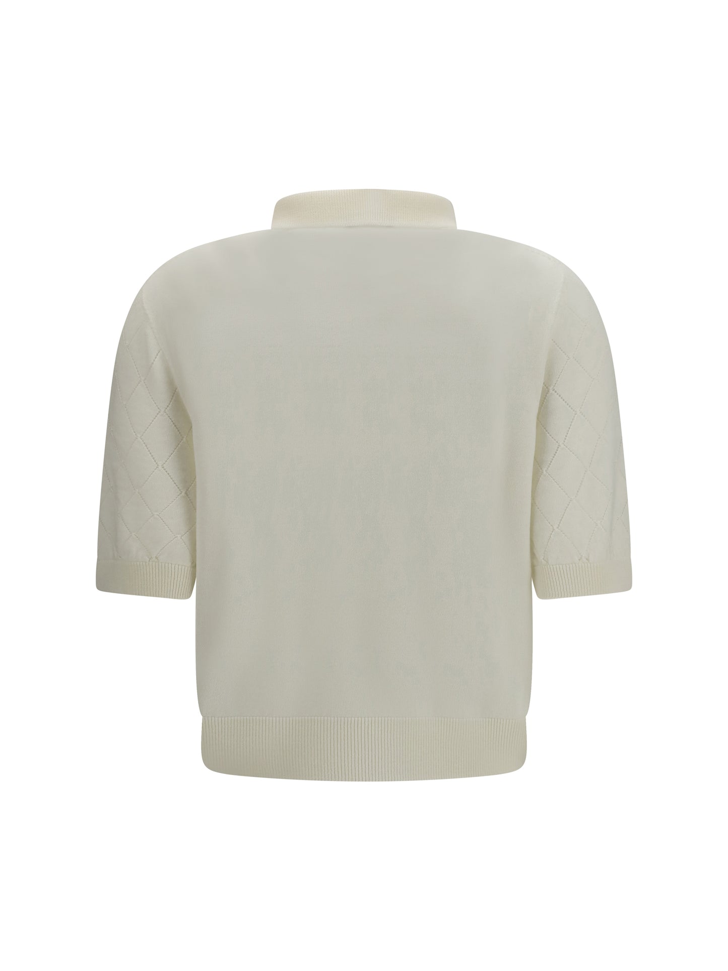 BALMAIN Wool Polo with vintage buttons
