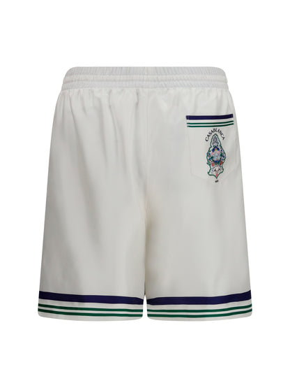 Casablanca Hotel crest Shorts - Multi