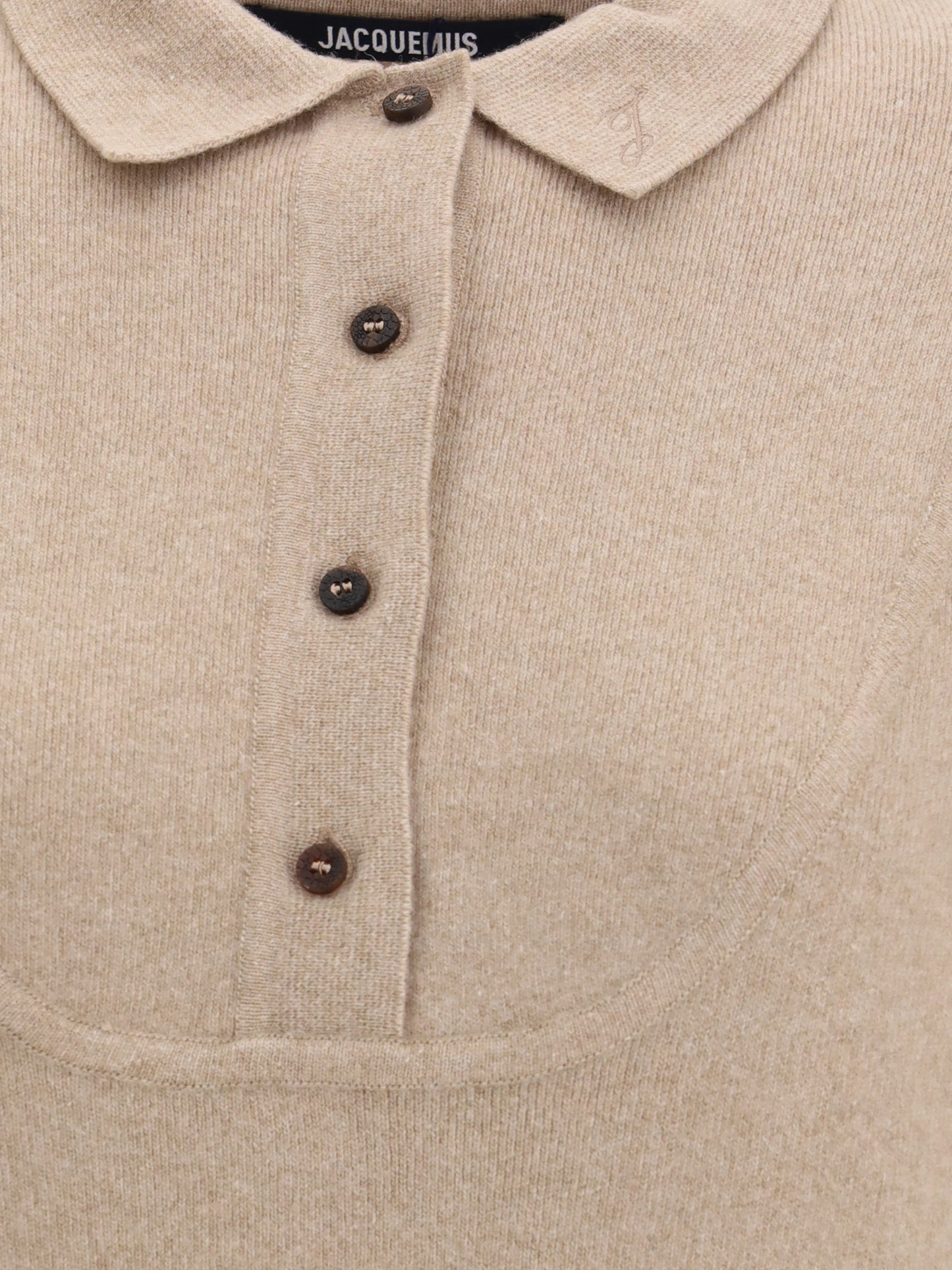 JACQUEMUS Polo Sweater la maille vareuse pallone