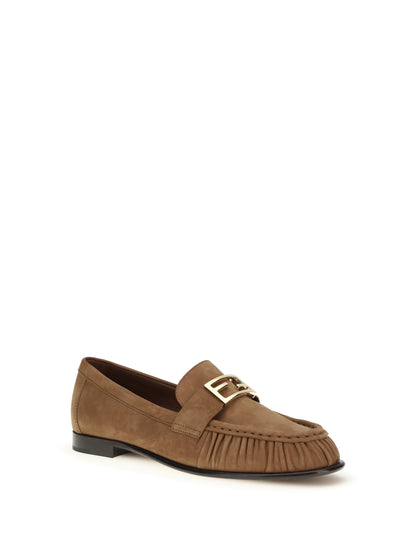 FENDI Suede Loafers