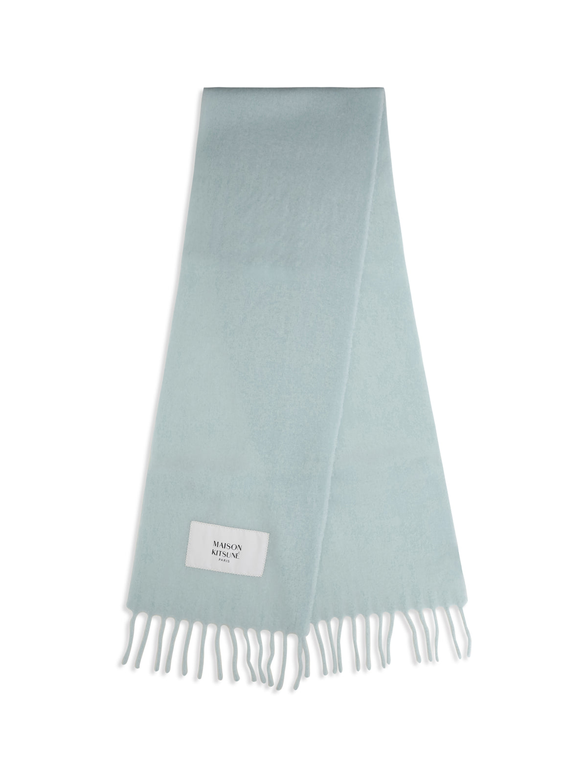Maison Kitsuné Baby alpaca Scarf - Aqua Green