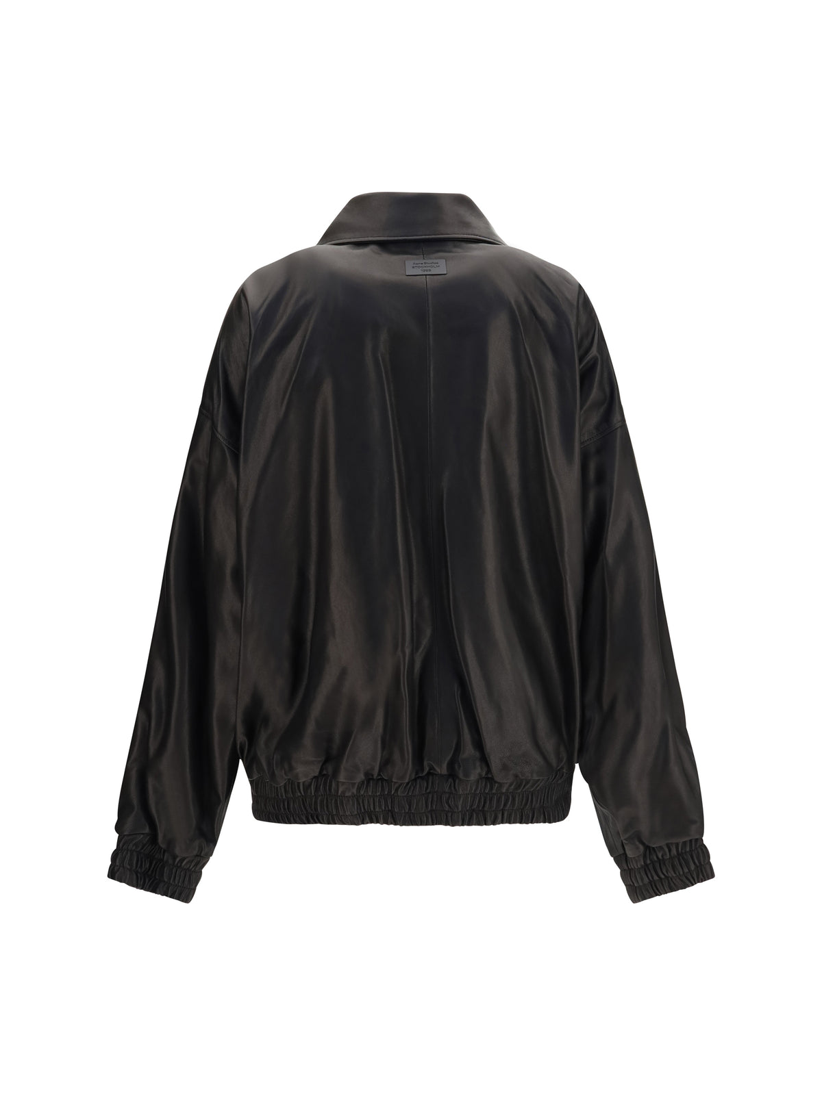 Acne Studios Leather Jacket with high collar - Black