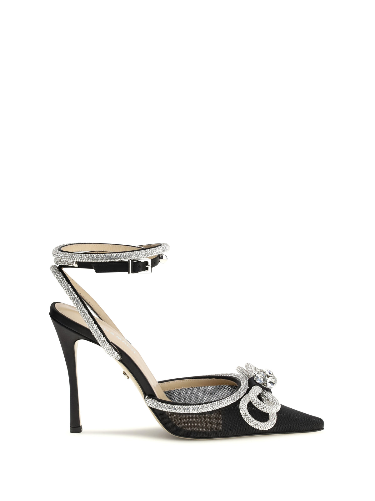 Mach & Mach Double bow satin Pumps - Black