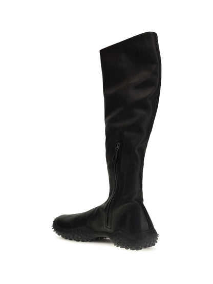 Miu Miu Stretch nappa tall Boots - Black