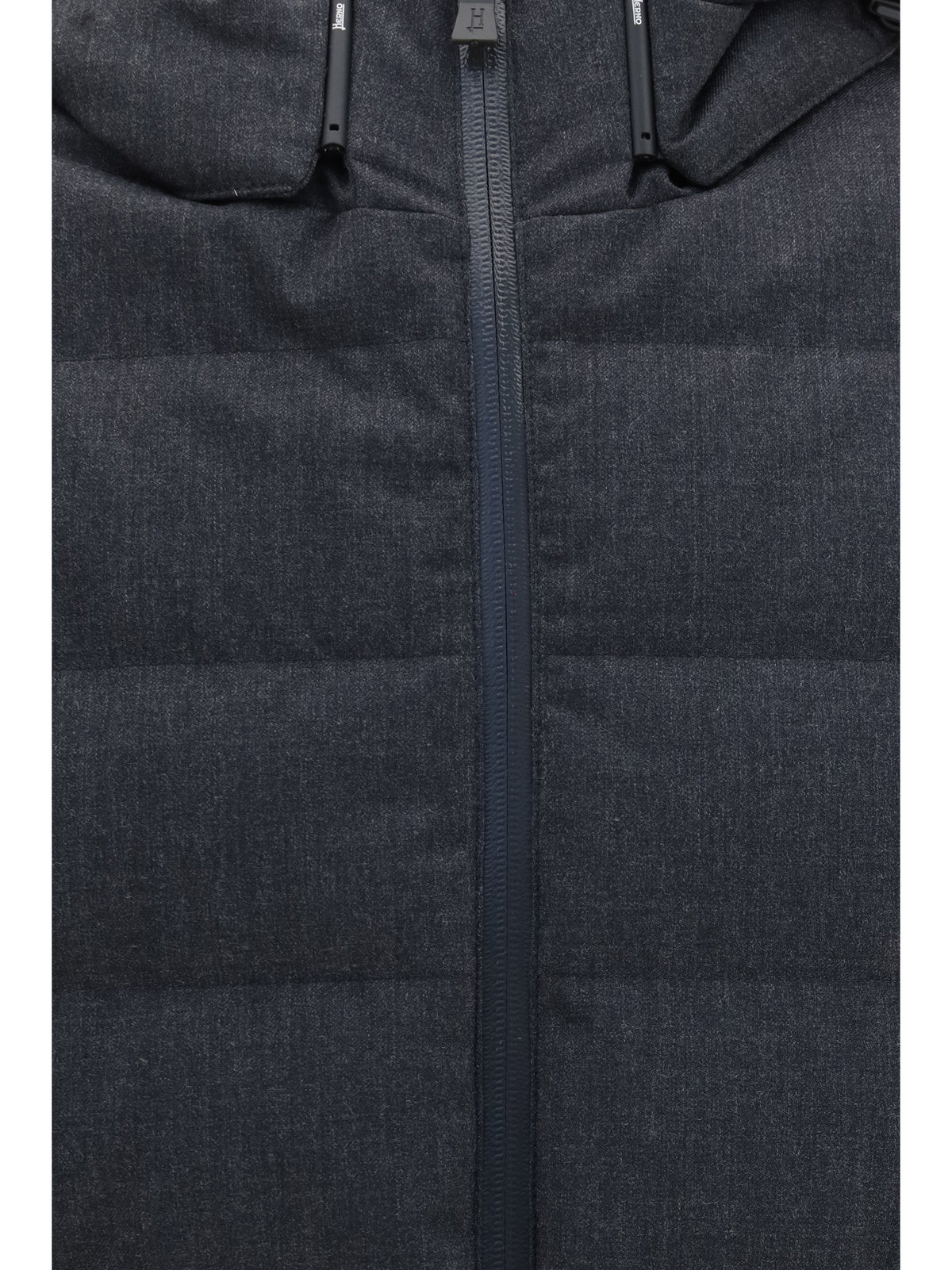 Herno Long padded Hooded Jacket - Ferro