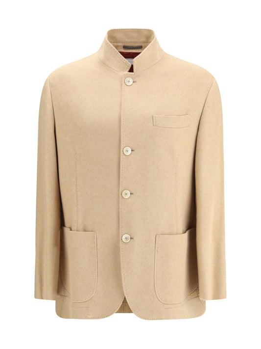BRUNELLO CUCINELLI Cashmere and vicuña Shirt Jacket