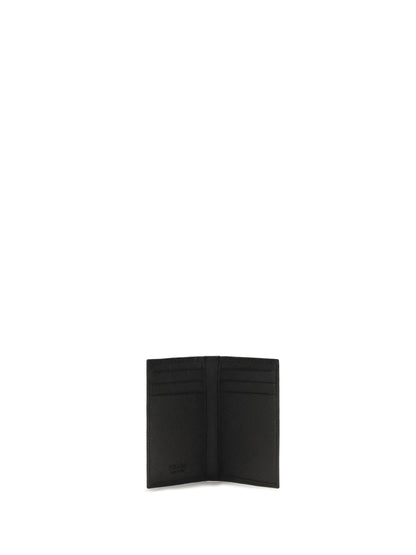 Prada Leather Card Holder - Black