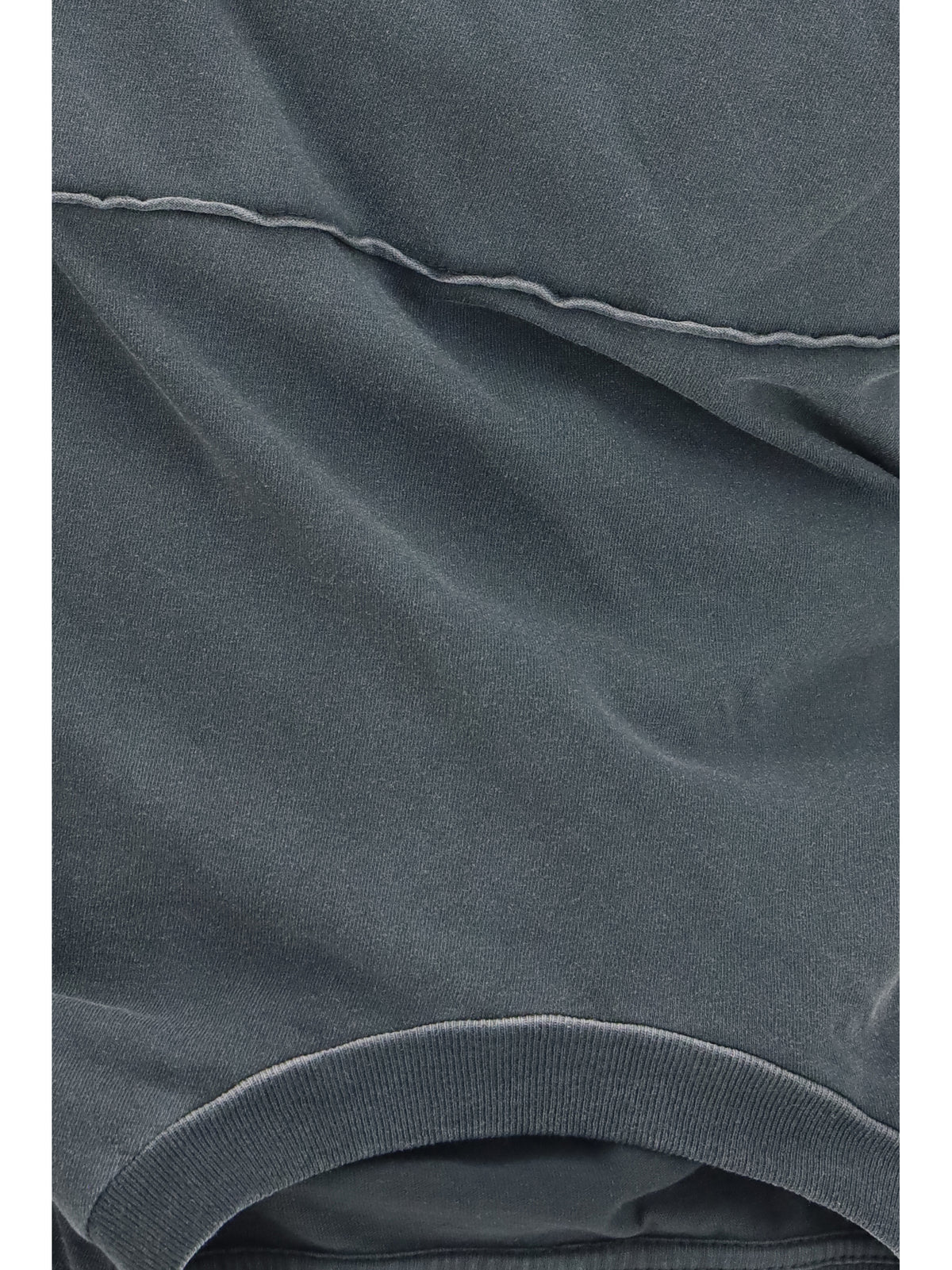 Maison Margiela Asymmetric draped jersey Top - Washed Black