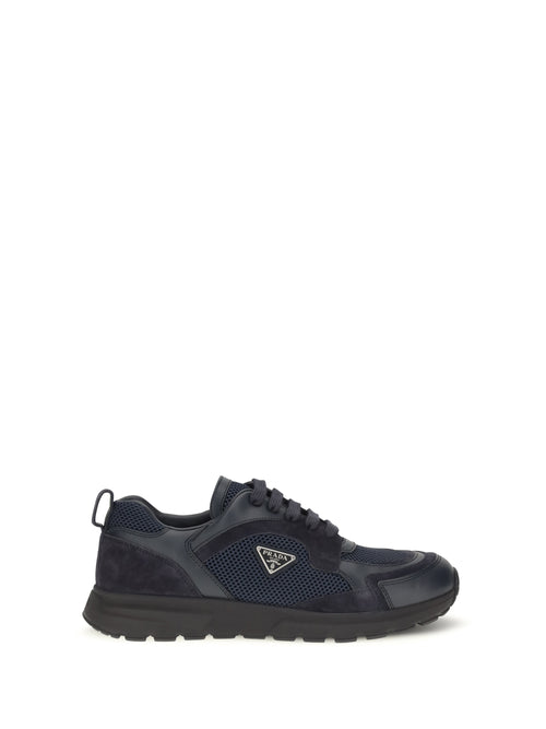Prada Prax leather and fabric Sneakers - Blue