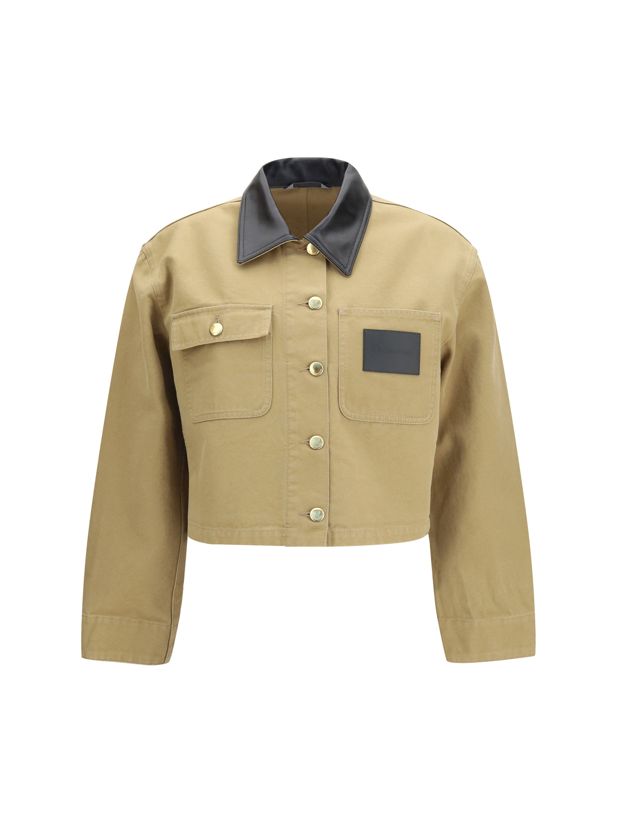 Balenciaga Heavy cotton cropped Jacket - Beige