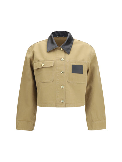 Balenciaga Heavy cotton cropped Jacket - Beige