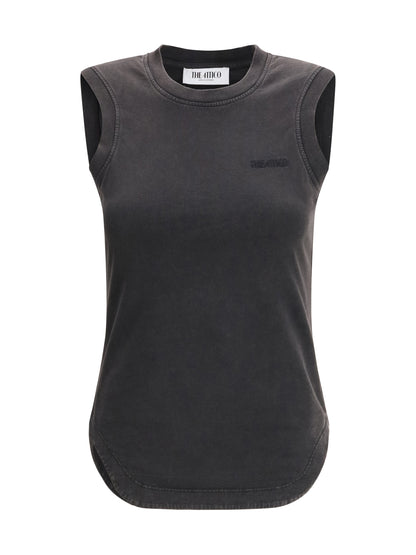 The Attico Reese tank Top - Faded Black