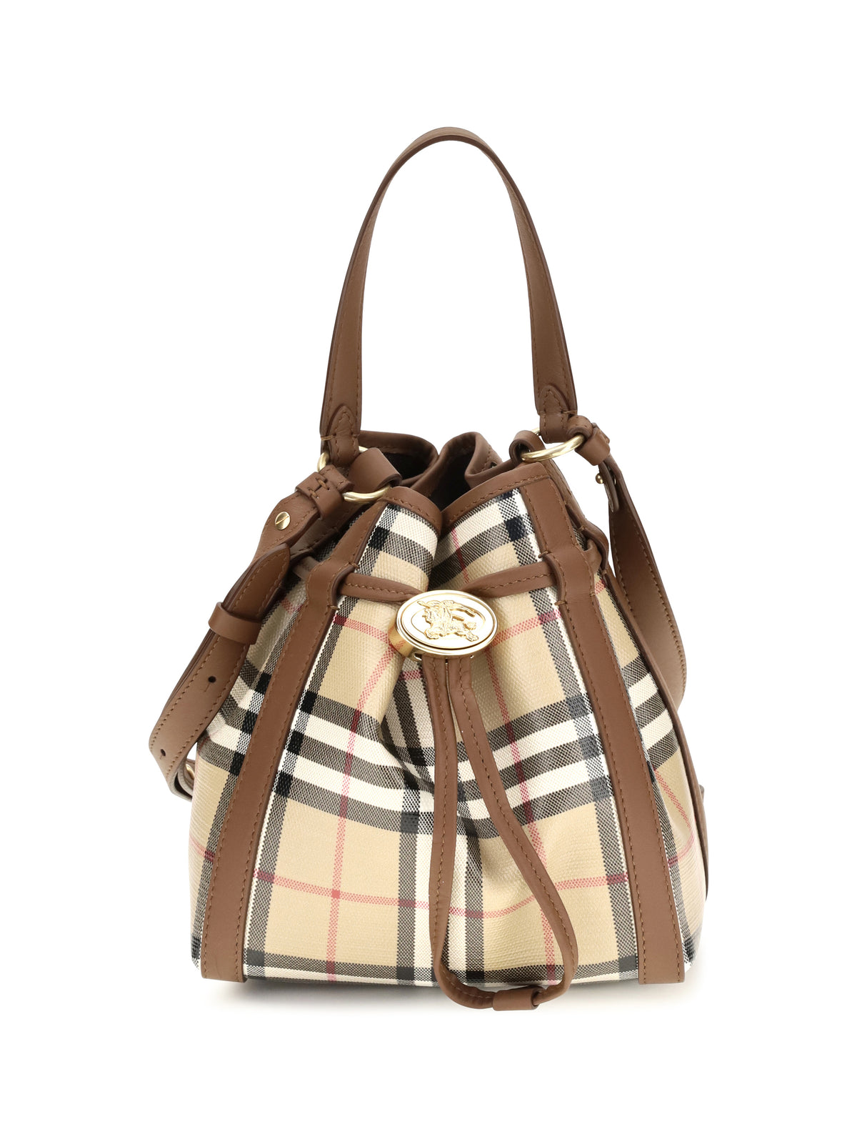 Burberry Mini Check Bucket Bag - Archive Beige