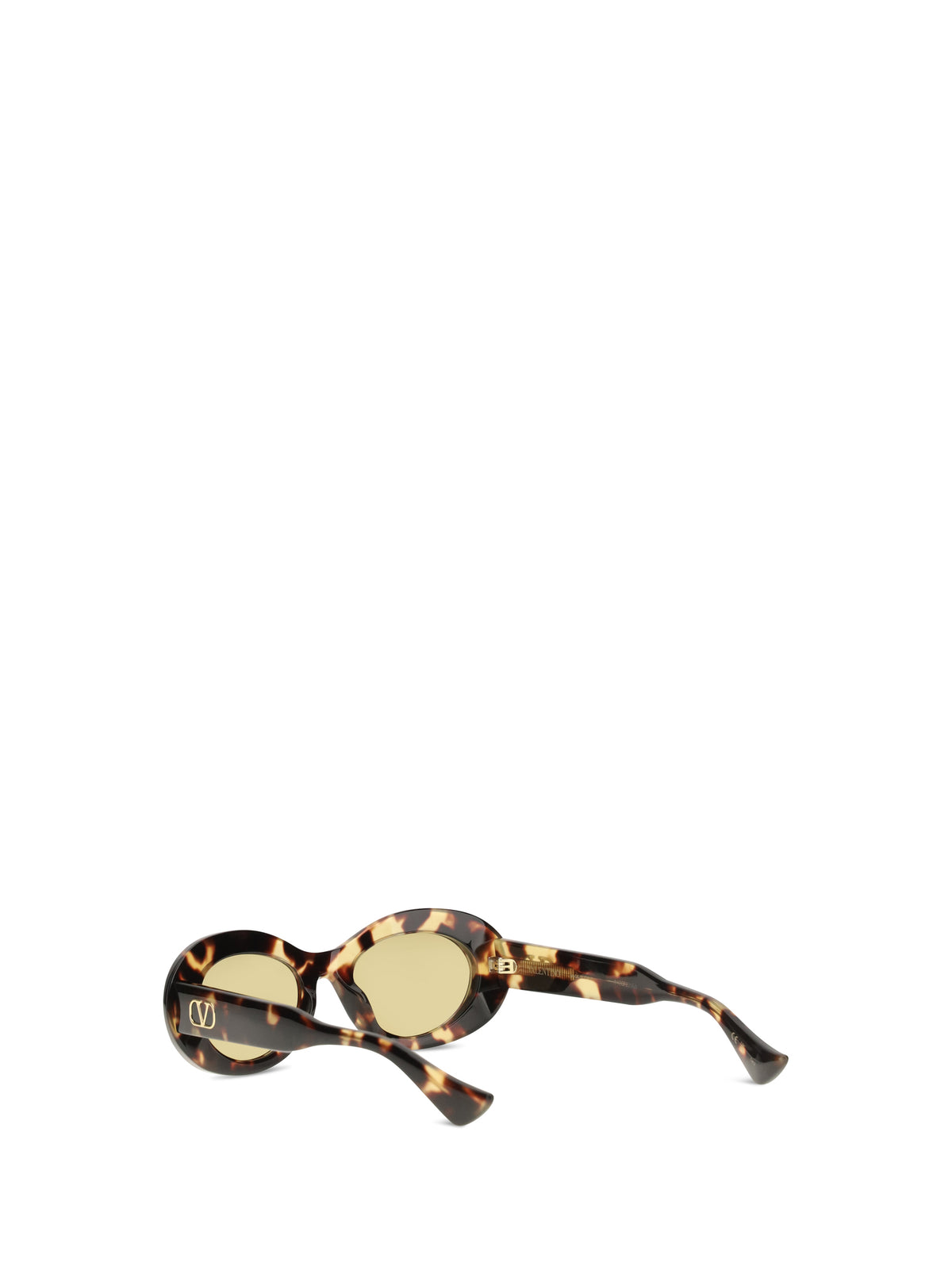 Valentino Garavani VG0057S Oval Sunglasses - Havana-Havana-Brown