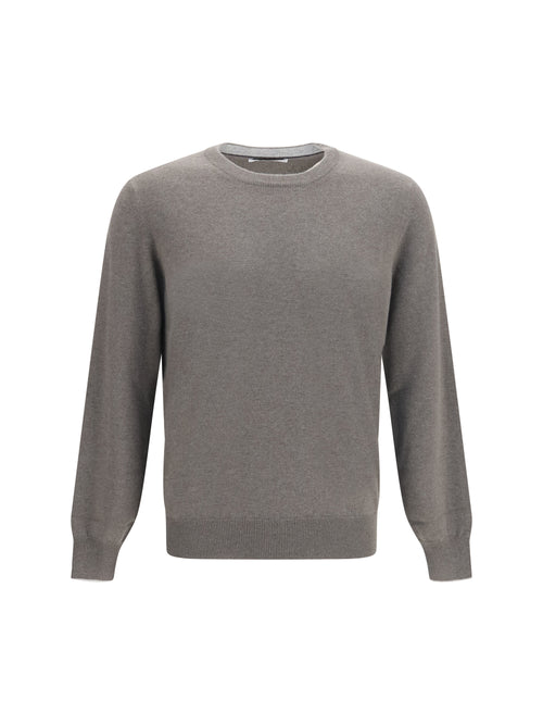Brunello Cucinelli Cashmere Sweater - Army Washed+Ciottolo