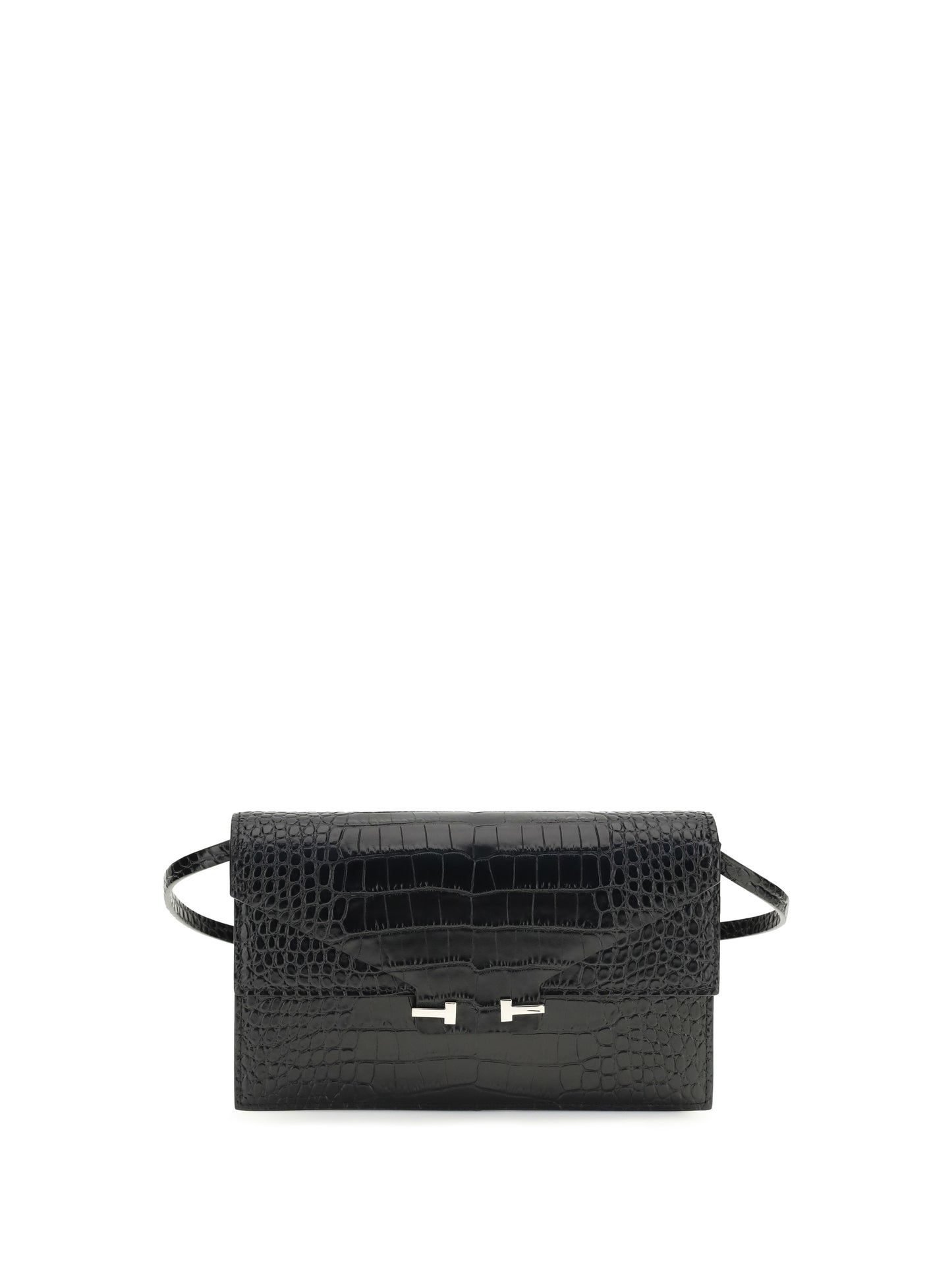 TOM FORD Crocodile Print Shoulder Bag
