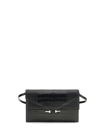 TOM FORD Crocodile Print Shoulder Bag