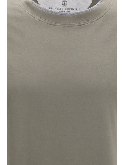 Brunello Cucinelli Cotton T-shirt - Military Green