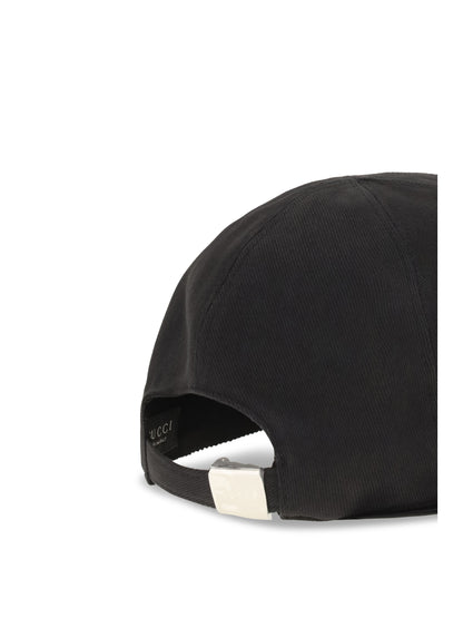 Gucci Rhinestone logo Baseball Cap - Black