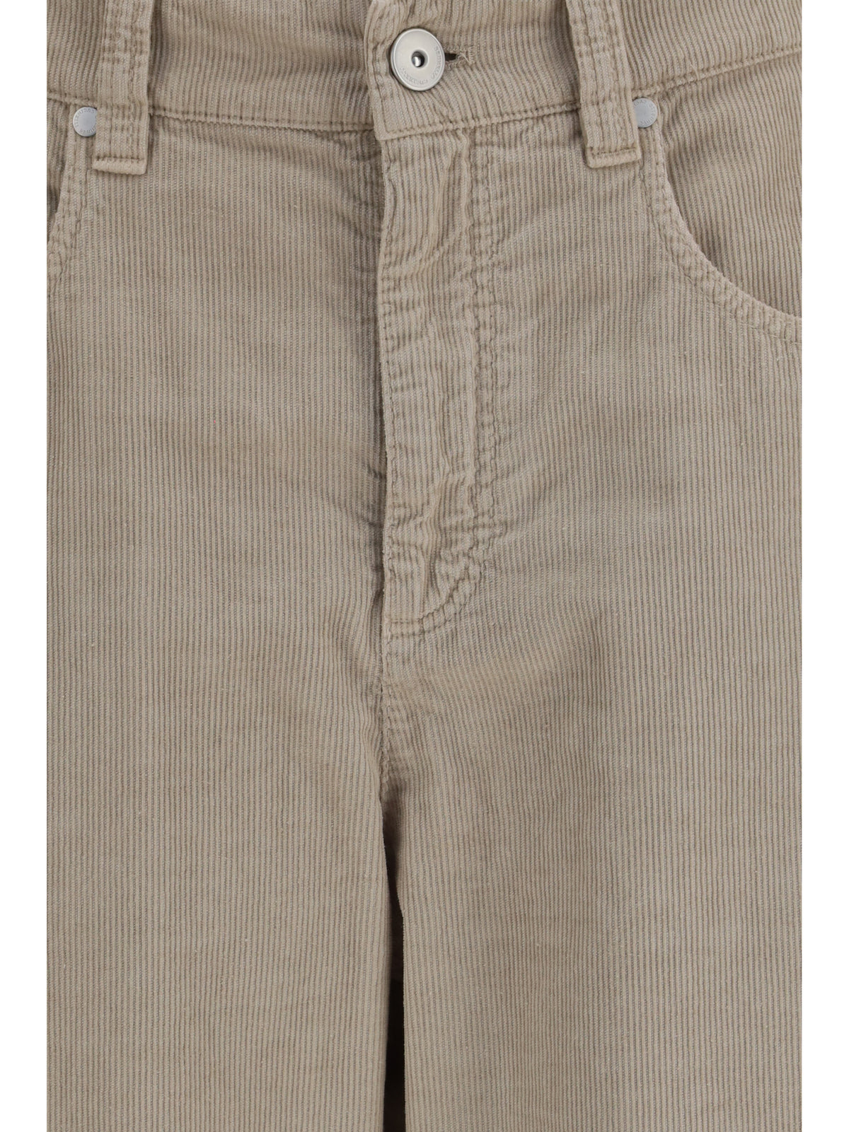 Brunello Cucinelli Straight-leg cotton and linen Pants - Deep Beige