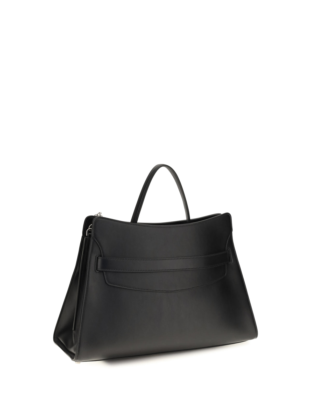 Alexander McQueen Locke Shoulder Bag - Black/Silver
