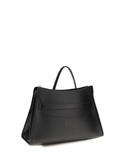 Alexander McQueen Locke Shoulder Bag - Black/Silver