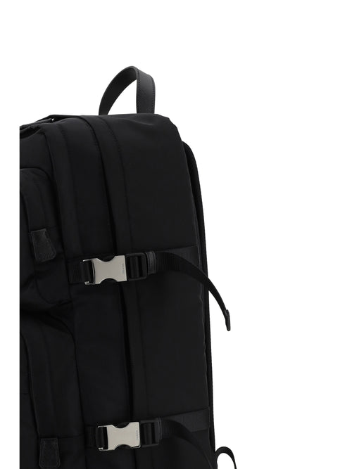 Prada Logoed Backpack - Black
