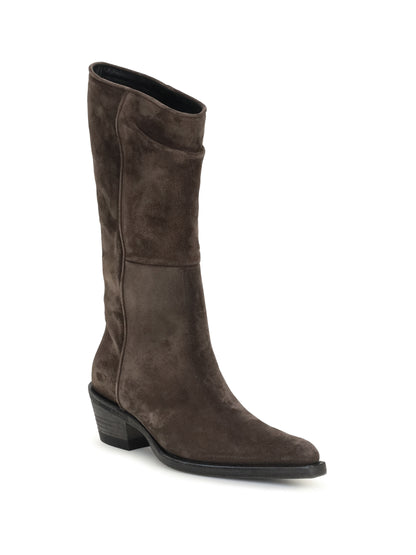 Khaite Clive suede Boots - Umber
