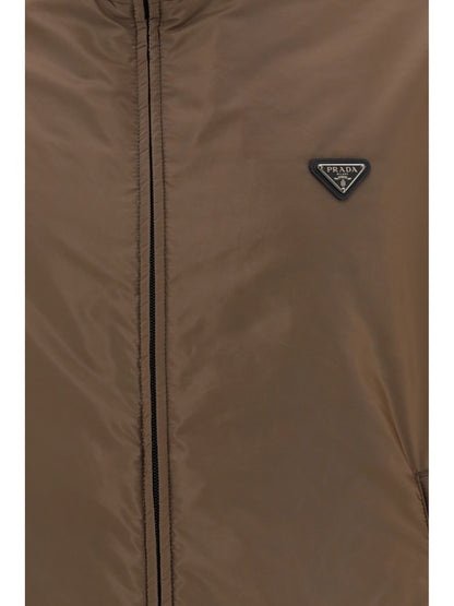 Prada Re-Nylon Down Jacket - Corteccia+Nero