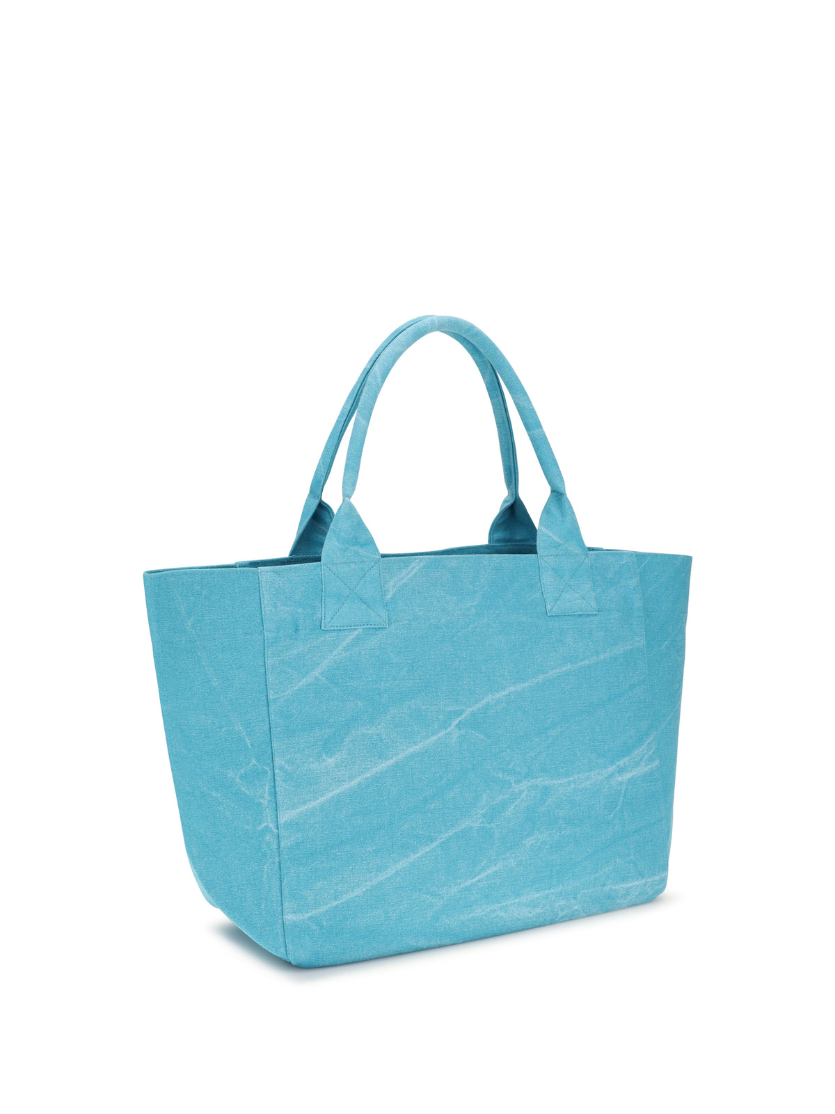 Ganni Medium Banana print Tote Bag - Blue Curacao