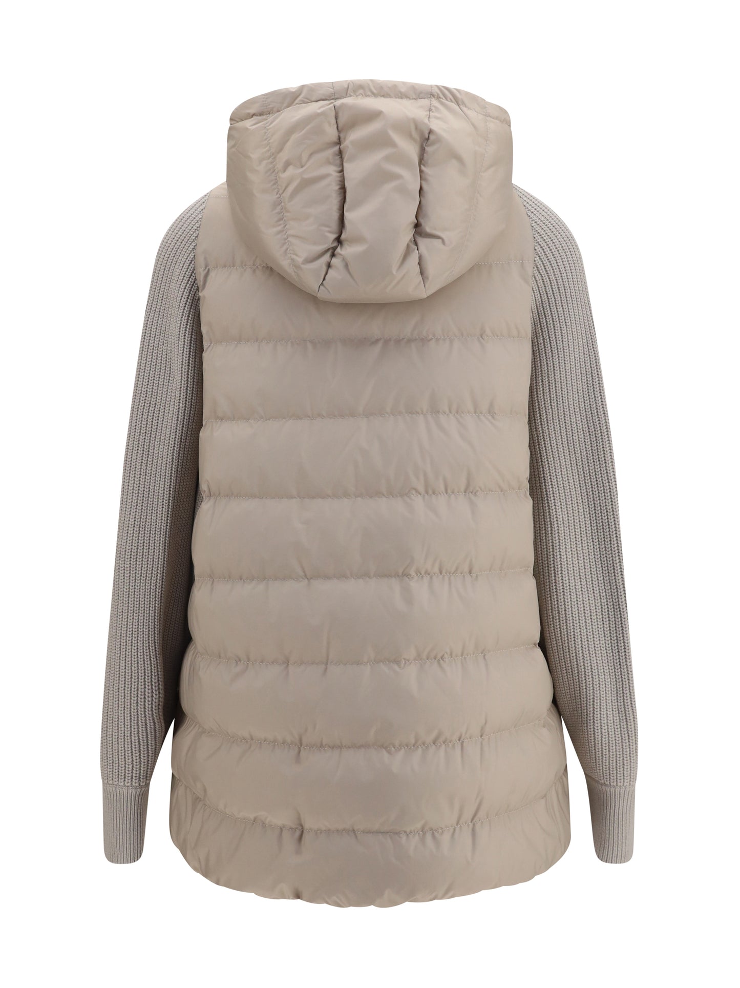 BRUNELLO CUCINELLI Long monili chain Puffer Jacket